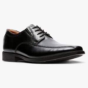 CLARKS Men's Tilden Walk, Black Leather, 13 M US